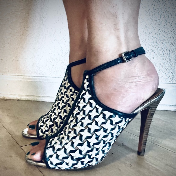 Vintage Coach Leather High Heels Size 10B - Picture 7 of 12